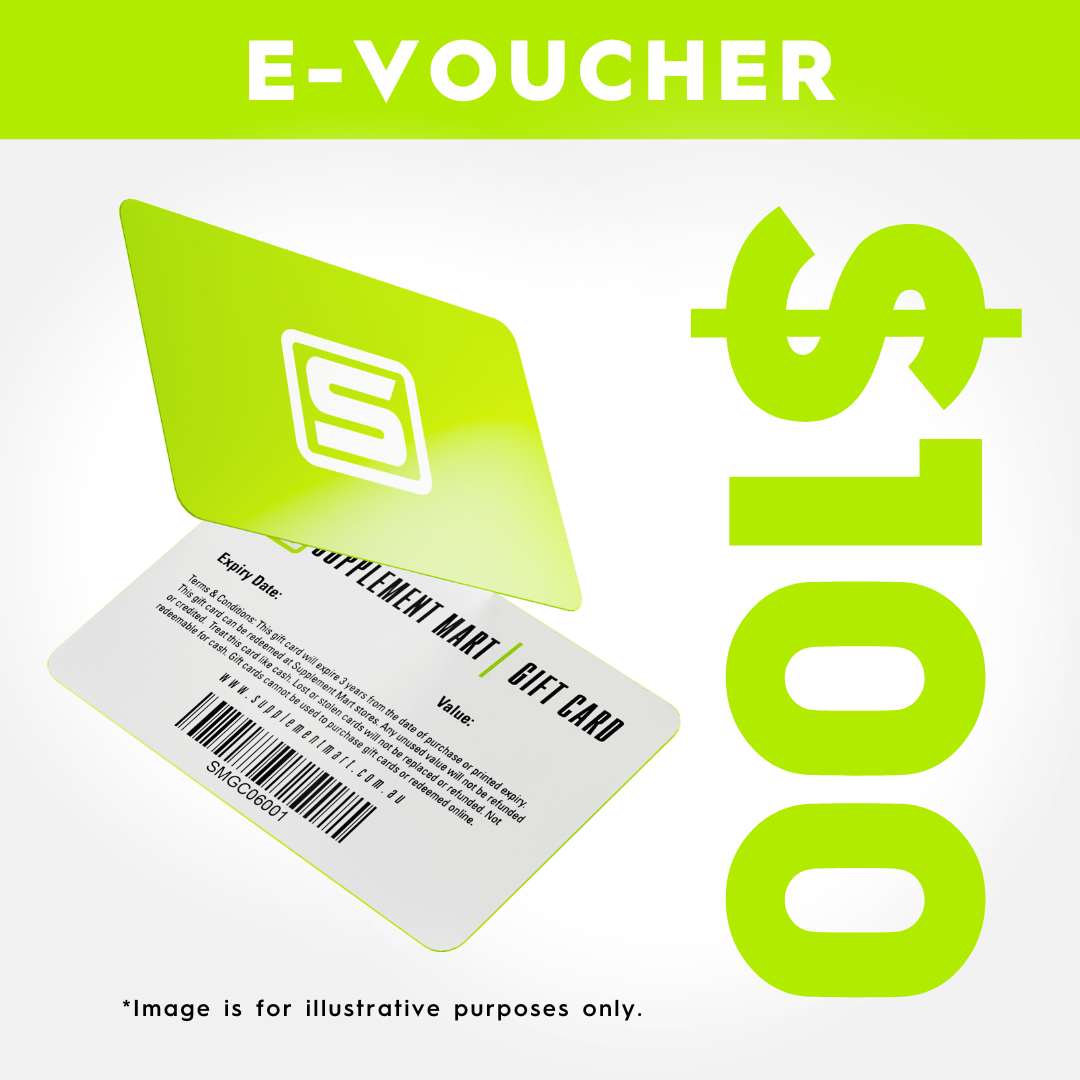 Supplement Mart $100 Gift Voucher Australia