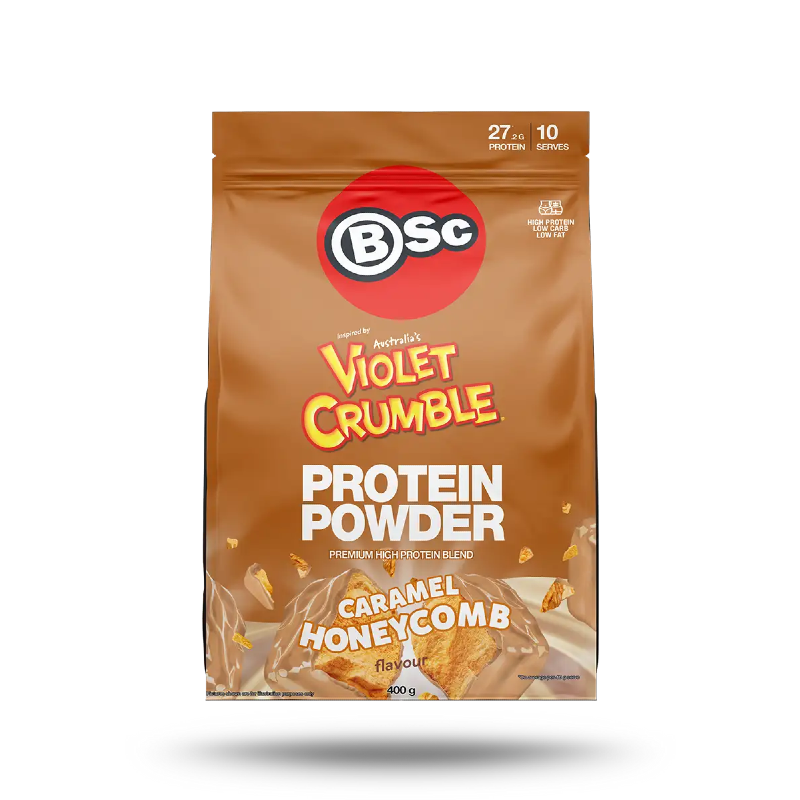 Violet Crumble Protein Powder by Body Science BSc Australia