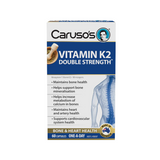 Vitamin K2 Double Strength by Carusos Natural Health