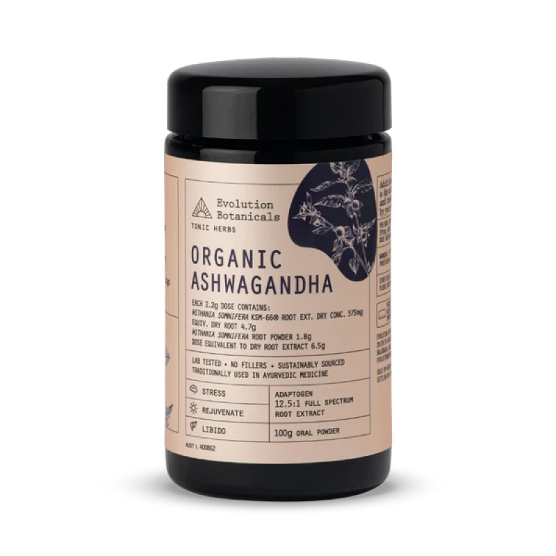 Ashwagandha Organic by Evolution Botanicals Australia