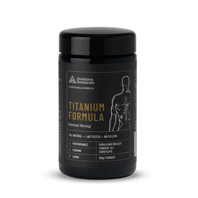 Titanium Formula (Shilajit Tongkat Cordyceps) by Evolution Botanicals Australia