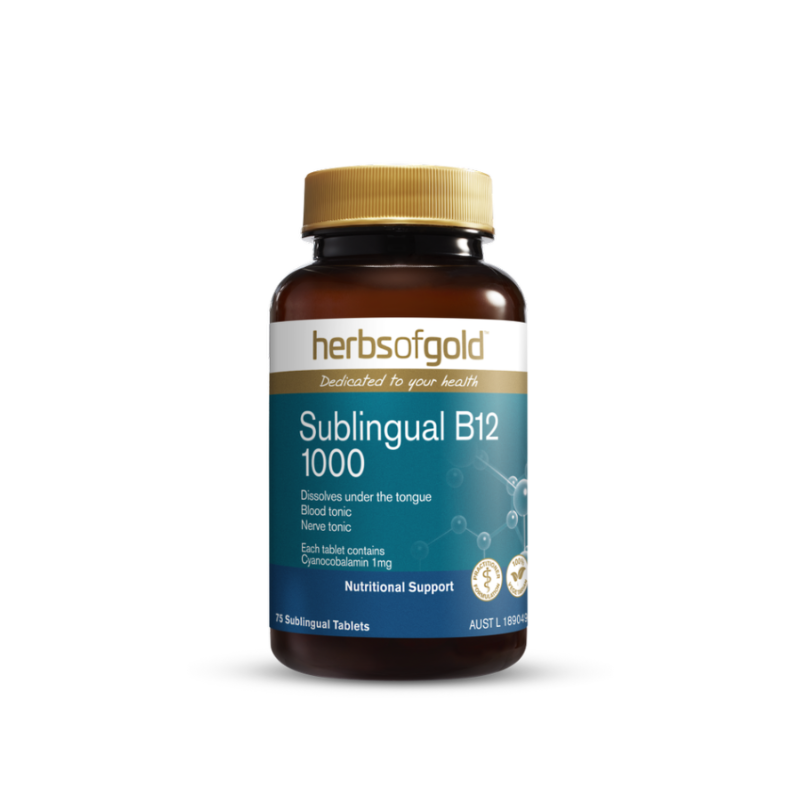 Sublingual B12 by Herbs of Gold Australia