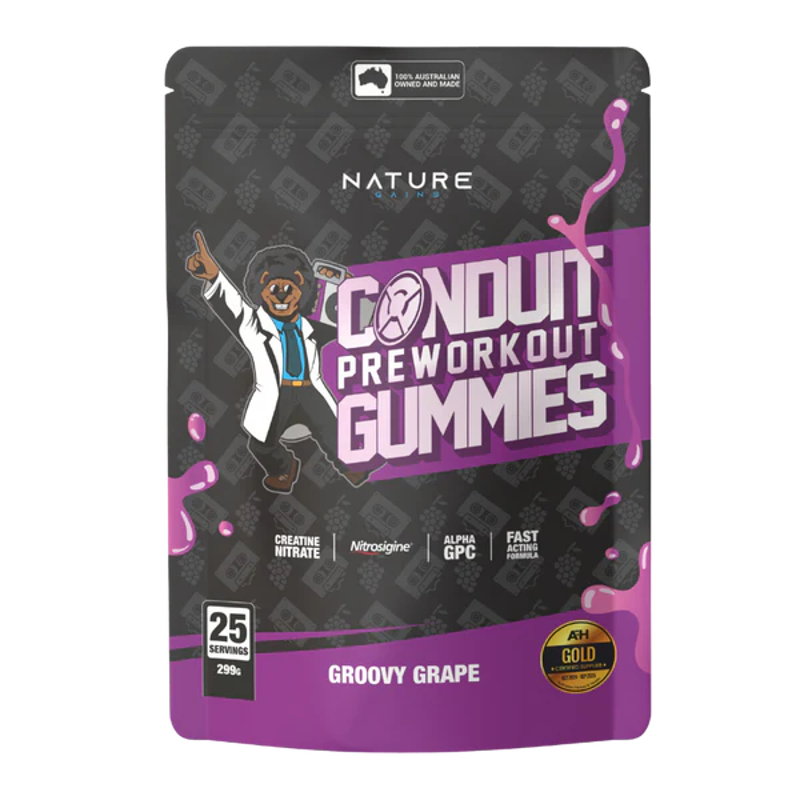 Conduit Pre-Workout Gummies by Nature Gains Australia