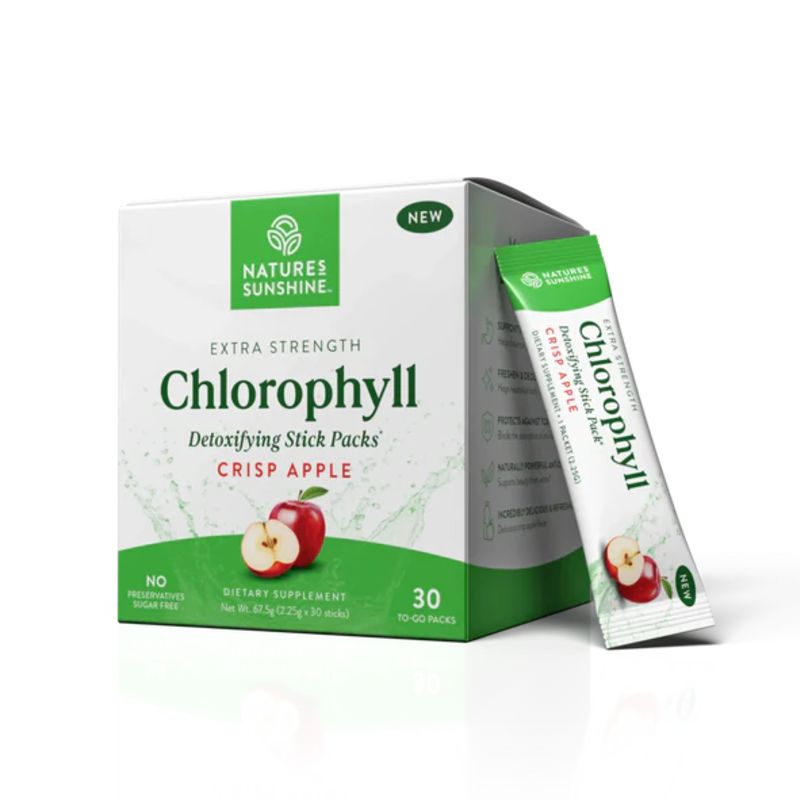 Cholorphyll Extra Strength Powder Sachets by Natures Sunshine Australia