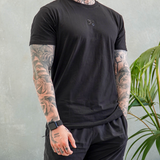 Mens Black on Black T-Shirt by Supplement Mart