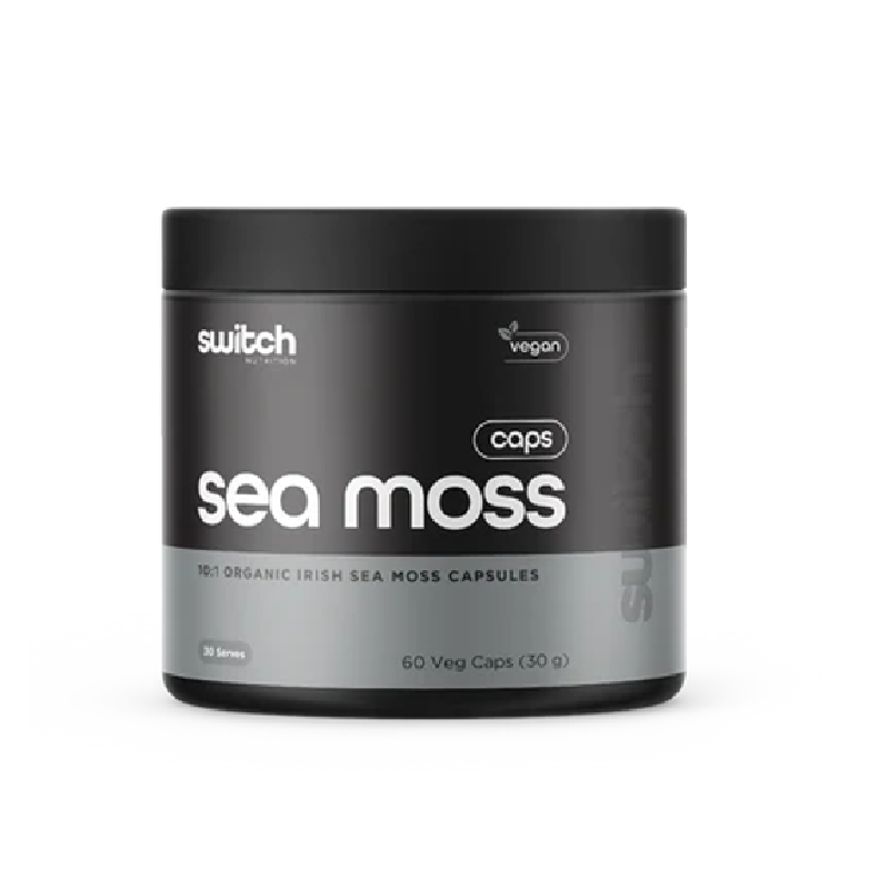 Golden Irish Sea Moss Capsules by Switch Nutrition Australia