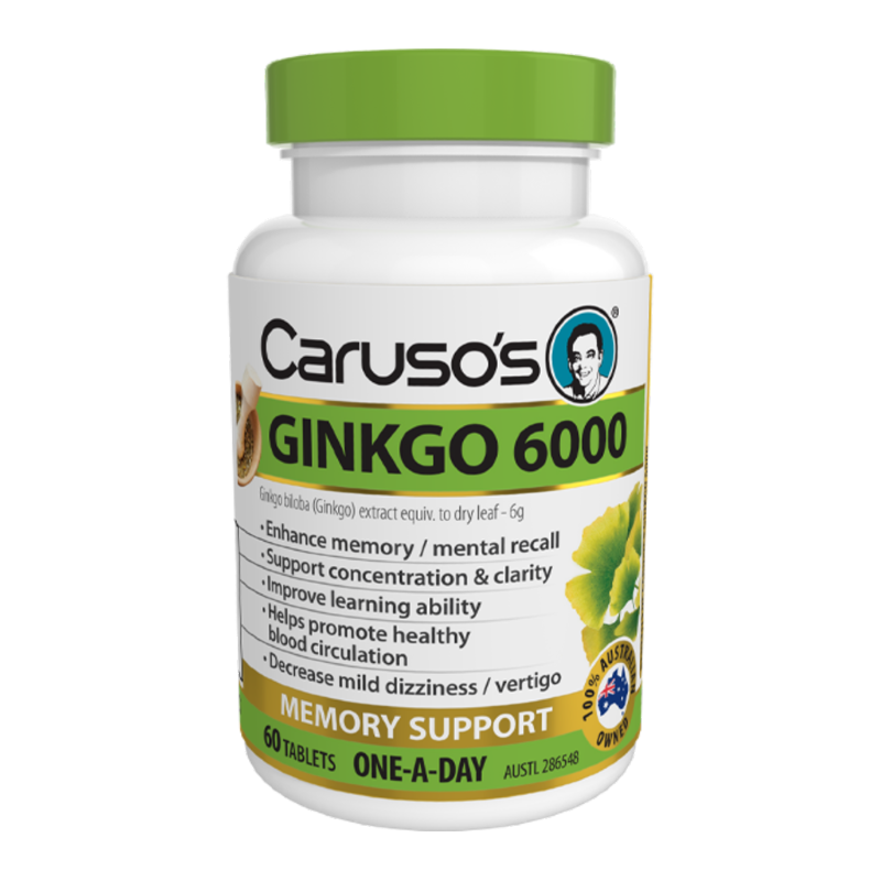 Ginkgo 6000 by Carusos Natural Health Australia