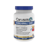 King Krill 1500Mg By Carusos Natural Health 60 Capsules Hv/fish Oils