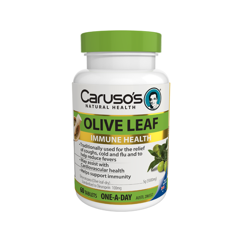 Olive Leaf Tablets by Carusos Natural Health Australia