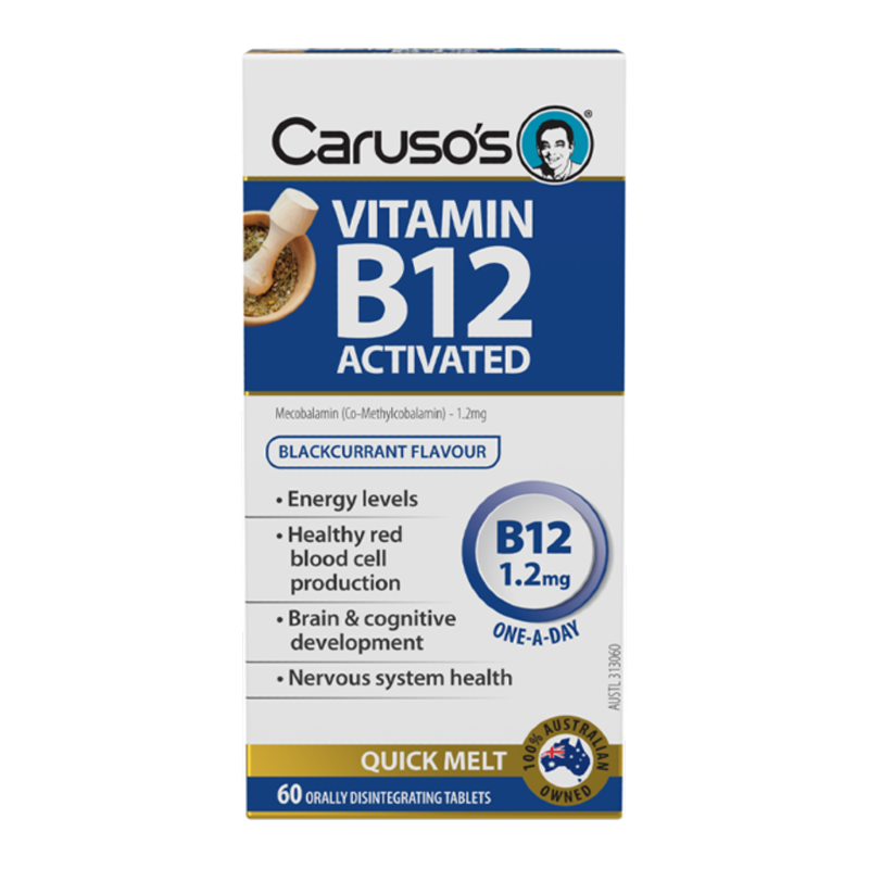 Vitamin B12 Activated by Carusos Natural Health Australia