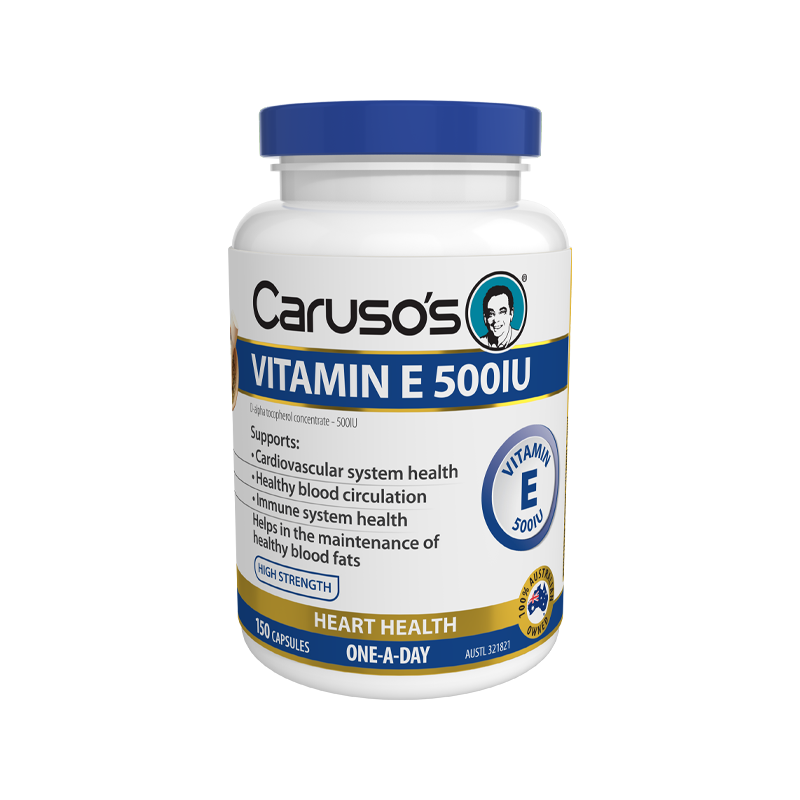 Vitamin E 500IU by Carusos Natural Health Supplement Mart