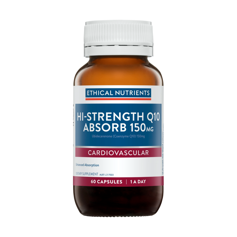 Hi-Strength Q10 Absorb 150mg by Ethical Nutrients Australia