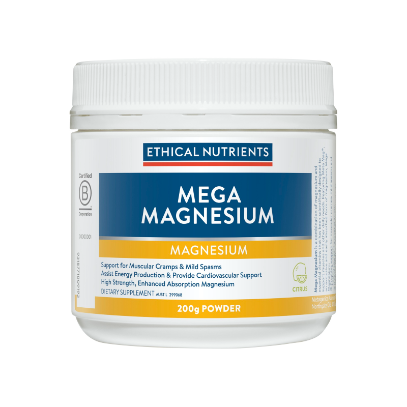 Mega Magnesium Powder by Ethical Nutrients Australia