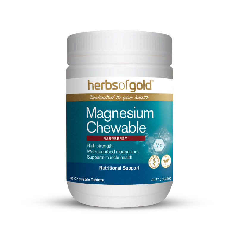 Magnesium Chewable Tablets by Herbs of Gold Australia