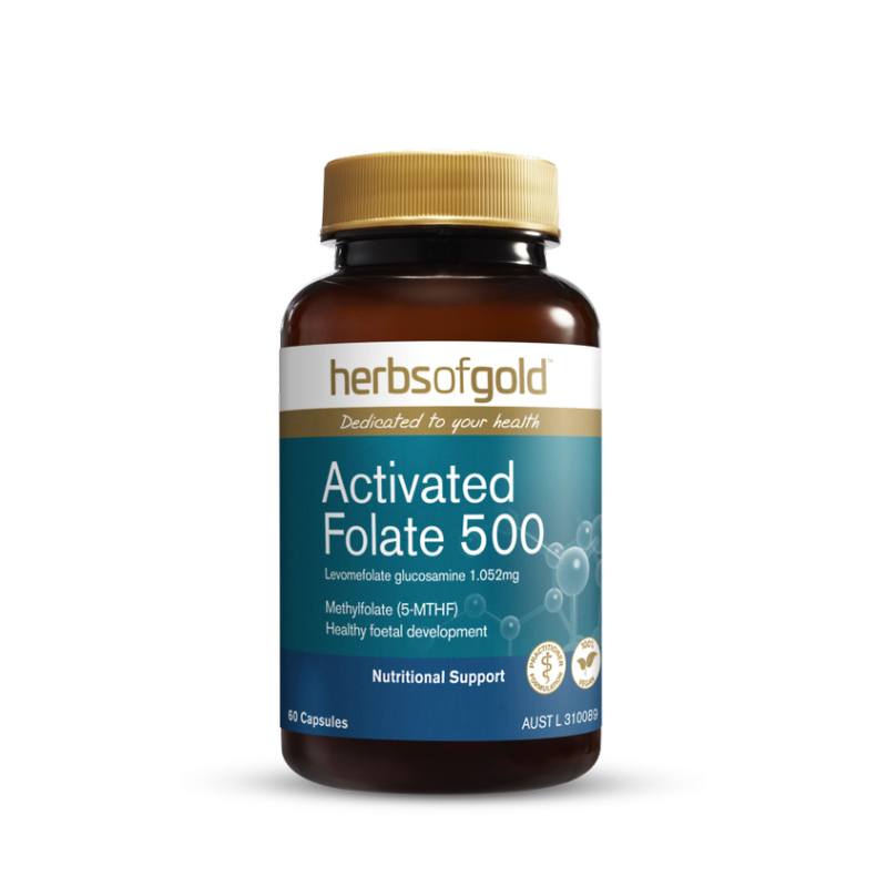 Activated Folate 500 by Herbs of Gold Australia