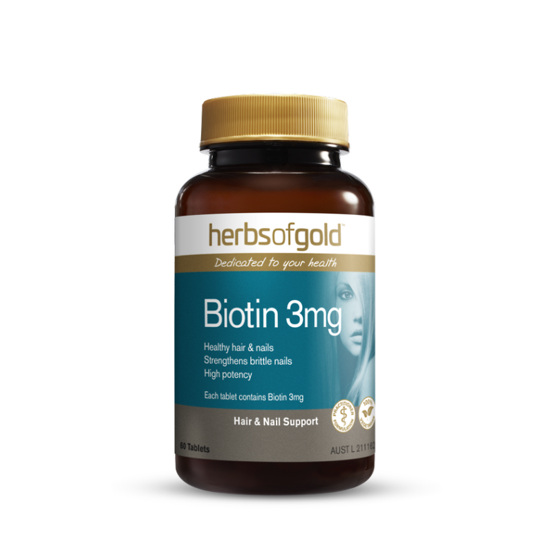 Biotin 3mg by Herbs of Gold Australia