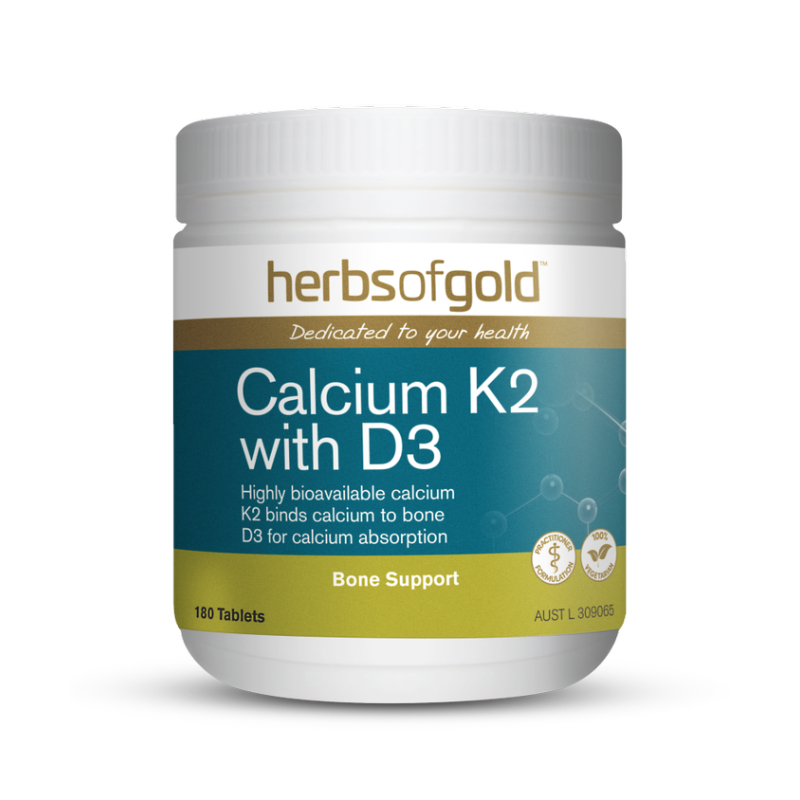 Calcium K2 with D3 by Herbs of Gold Australia