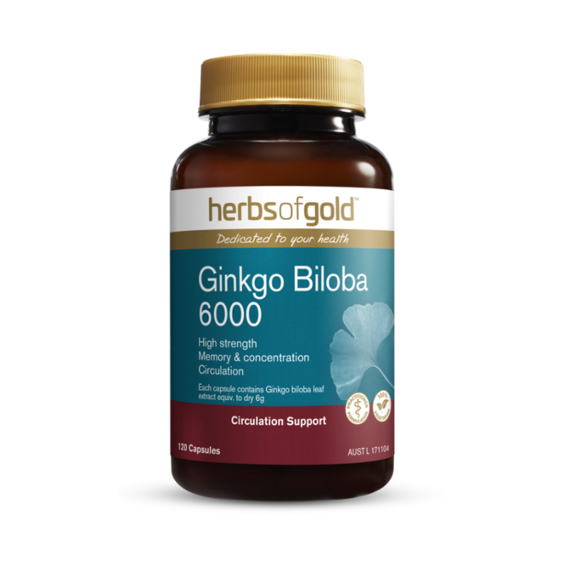 Ginkgo Biloba 6000 by Herbs of Gold Australia