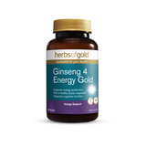 Ginseng 4 Energy Gold By Herbs Of 60 Tablets Hv/vitamins