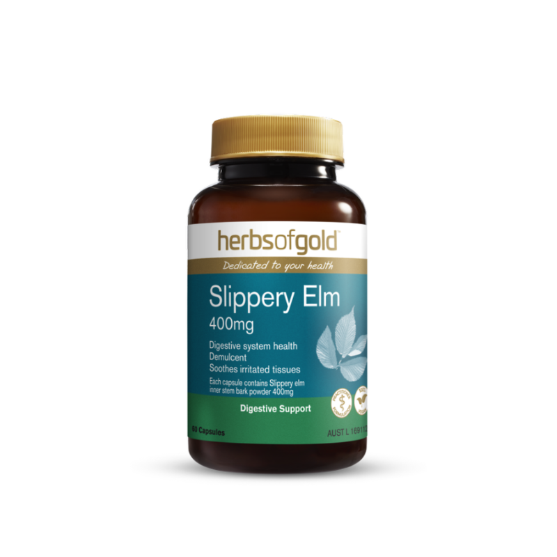 Slippery Elm 400mg by Herbs of Gold Australia