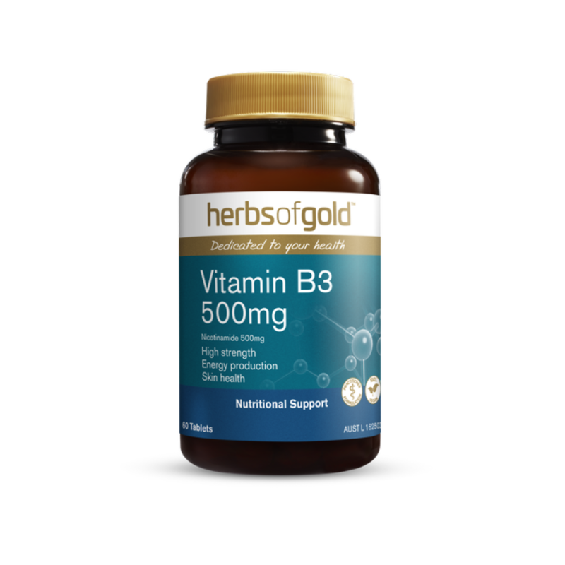 Vitamin B3 500mg by Herbs of Gold Australia