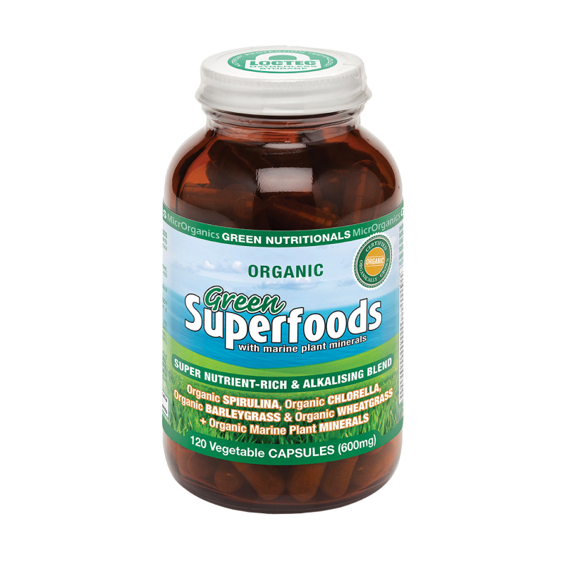 Green Superfoods Capsules by MicrOrganics Green Nutritionals Australia