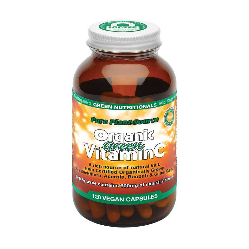 Pure Plant Sourced Organic Green Vitamin C by MicrOrganics Green Nutritionals Australia