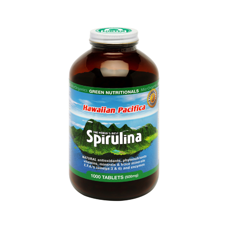 Hawaiian Pacifica Spirulina Tablets by MicrOrganics Green Nutritionals Australia