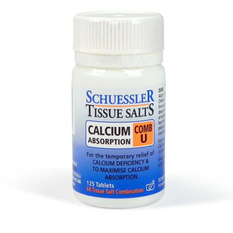 Calcium Absorption (Comb U) by Schuessler Tissue Salts Australia